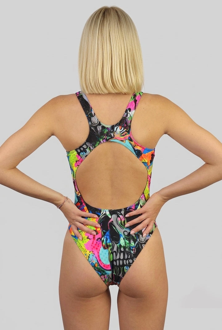 COSTUME INTERO DONNA METALLIC SKULL