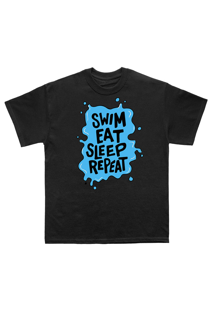 T SHIRT MOD. SWIM EAT SLEEP... 100% COTONE